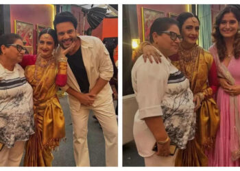 Rekha’s entry on The Kapil Sharma Show:ધ ગ્રેટ ઈન્ડિયન કપિલ શો: આરતી સિંહે શૂટમાંથી અભિનેત્રી રેખા સાથે ફોટા શેર કર્યા પછી ફોટો ડિલીટ કર્યા