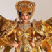 Miss Universe 2024 contestant Rhea Singha performs as a golden bird in a national costume round