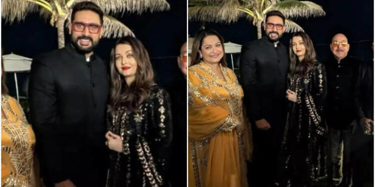 Abhishek Bachchan and Aishwarya Rai were spotted together: મુંબઈ લગ્નમાં અભિષેક બચ્ચન અને ઐશ્વર્યા રાય એકસાથે જોવા મળ્યાં