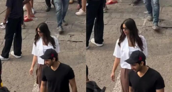 Suhana Khan and  Agastya Nanda head towards Alibaug farmhouse for New Year celebrations: સુહાના ખાન અને અગસ્ત્ય નંદા નવા વર્ષની ઉજવણી માટે શાહરૂખ ખાનના અલીબાગ ફાર્મહાઉસ તરફ પ્રયાણ