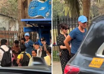 Chris Martin and Dakota Johnson,seen at Mumbai bus stop: ક્રિસ માર્ટિન અને ડાકોટા જ્હોન્સન, સુરક્ષા વિના, મુંબઈ બસ સ્ટોપ પર દેખાયા