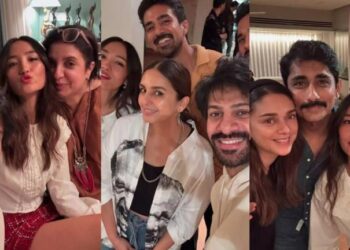 BB 18’s Karan Veer Mehra-Chum Enjoy A Fun Evening With Aditi Rao, Siddharth, Farah, Huma And Others : BB 18 ના કરણ વીર મેહરા-ચમ અદિતિ રાવ, સિદ્ધાર્થ, ફરાહ, હુમા અને અન્ય સાથે મજા માણતા ફોટો