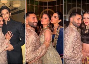 Khushi kapoor, Ananya Panday, Vedang Raina, Orry stun in glam ethnic outfits at friend’s wedding: અનન્યા પાંડે, ખુશી કપૂર, વેદાંગ રૈના, ઓરીની મિત્રના લગ્નમાં ગ્લેમરસ એન્ટ્રી,કોણે શું પહેર્યું તે જુઓ