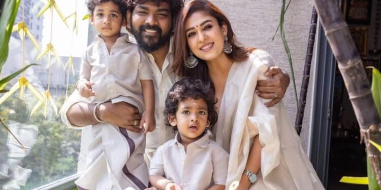 Nayanthara Celebrates Pongal With Vignesh Shivan: નયનતારાએ વિગ્નેશ શિવન સાથે પોંગલની ઉજવણી કરી, તેમના ટ્વિન્સ સાથે ફોટો શેર કર્યા