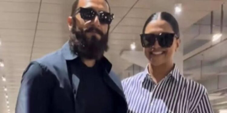 Ranveer requests paparazzi to maintain distance as baby Dua sleeps in the car at Mumbai airport: રણવીર સિંહે પાપારાઝીને અંતર જાળવવા વિનંતી કરી