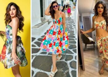 Check out Rasha Thada’s Kriti Sanon etc glamor look in floral prints: રાશા થડાની, હાનિયા આમિર,સોનમ અને ક્રિતીનો ફ્લોરલ પ્રિન્ટ લૂક કેવી રીતે ગ્લેમઅપ કરે છે તે જુઓ