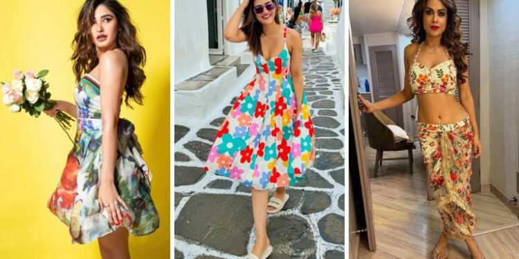 Check out Rasha Thada’s Kriti Sanon etc glamor look in floral prints: રાશા થડાની, હાનિયા આમિર,સોનમ અને ક્રિતીનો ફ્લોરલ પ્રિન્ટ લૂક કેવી રીતે ગ્લેમઅપ કરે છે તે જુઓ