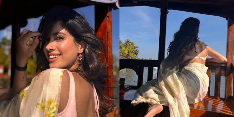 Janhvi Kapoor shares BTS pics of upcoming film Param Sundari, enjoys a boat ride in Kerala: જાન્હવી કપૂરે આગામી ફિલ્મ પરમ સુંદરીની BTS તસવીરો શેર કરી, કેરળમાં એક સુંદર બોટ રાઇડનો આનંદ માણ્યો