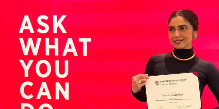Bhumi Pednekar studied at Harvard University: ભૂમિ પેડનેકરે હાર્વર્ડનો કોર્સ પૂરો કર્યો, સ્કૂલે પાછા જવાને કહ્યું ‘મજા’: ‘ગણિત હજી પણ મારી વસ્તુ નથી’