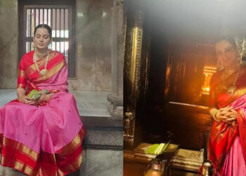 Kangana Ranaut seeks blessings: કંગના રણૌત શ્રી દુર્ગાપરમેશ્વરી અને શ્રી હલે મરિયામ્મા મંદિરોમાં આશીર્વાદ માંગે છે