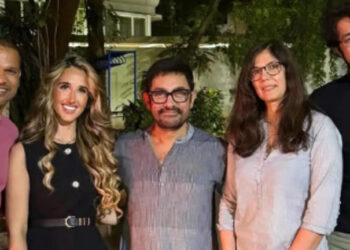 Aamir Khan-Gauri Spratt Go On ‘Double Date’ With Shikhar Dhawan-Sophie Shine; Actor’s Son Junaid Joins Them: આમિર ખાન-ગૌરી સ્પ્રેટ શિખર ધવન-સોફી શાઇન સાથે ‘ડબલ ડેટ’ પર ગયા; અભિનેતાનો પુત્ર જુનૈદ તેમની સાથે જોડાયો