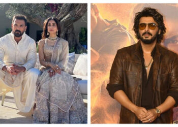 John Abraham goes out on dinner date with wife Priya Runchal but Arjun Kapoor’s hilarious question makes fans ROFL: જોન અબ્રાહમ પત્ની પ્રિયા રૂંચલ સાથે ડિનર ડેટ પર જાય છે, પરંતુ અર્જુન કપૂરનો રમુજી પ્રશ્ન ચાહકોને મુંઝવી દે છે