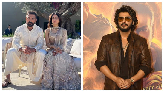 John Abraham goes out on dinner date with wife Priya Runchal but Arjun Kapoor’s hilarious question makes fans ROFL: જોન અબ્રાહમ પત્ની પ્રિયા રૂંચલ સાથે ડિનર ડેટ પર જાય છે, પરંતુ અર્જુન કપૂરનો રમુજી પ્રશ્ન ચાહકોને મુંઝવી દે છે