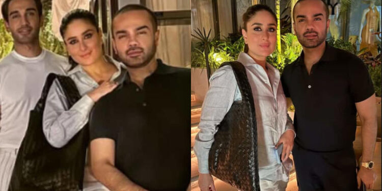 Kareena Kapoor poses with Pakistani designer Faraz Manan In Dubai: દુબઈમાં પાકિસ્તાની ડિઝાઇનર ફરાઝ મનન સાથે કરીના કપૂરે પોઝ આપ્યો, તસવીરો વાયરલ થઈ