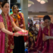 Tamannaah Bhatia seeks blessings at Mata Ki Chowki in a colourful silk suit crafted from saree received as Prasad: પ્રસાદ તરીકે મળેલી સાડીમાંથી બનાવેલા રંગબેરંગી સિલ્ક સૂટમાં તમન્ના ભાટિયા માતા કી ચોકીમાં આશીર્વાદ માંગે છે