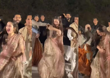 Pakistani Actress Hania Aamir Grooves To ‘Ding Dong Dole’ At Friend’s Wedding, Video Goes VIRAL: મિત્રના મેરેજમાં પાકિસ્તાની અભિનેત્રી હાનિયા આમિરે ‘ડિંગ ડોંગ ડોલે’ ગીત ગા્યું, વીડિયો વાયરલ