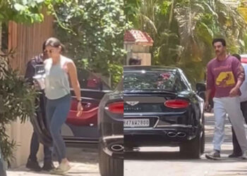 Alia Bhatt, Ranbir Kapoor Spotted In Comfy Casuals As They Get Papped In The City | Watch: શહેરમાં પેપિંગ કરતી વખતે આલિયા ભટ્ટ અને રણબીર કપૂર આરામદાયક કેઝ્યુઅલ પોશાકમાં જોવા મળ્યા