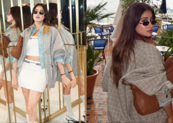 Janhvi Kapoor Nails The Cool Girl Look In A Head-To-Toe Miu Miu OOTD At Cannes: કાન્સમાં જાહ્નવી કપૂરના મીઉ મીઉના કૂલ ગર્લ લુકમાં ચાહકો આશ્ચર્યચકિત