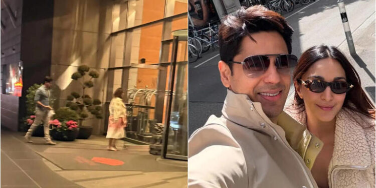 Sidharth Malhotra Pampers Mom-To-Be Kiara Advani Ahead Of Her Met Gala Debut, Holds Her Bag: સિદ્ધાર્થ મલ્હોત્રાએ મેટ ગાલા ડેબ્યૂ પહેલા મમ્મી બનનાર કિયારા અડવાણીને લાડ લડાવ્યા, વાયરલ તસવીરમાં તેની બેગ પકડી