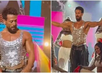 Tiger Shroff’s sparkly crop top triggers meme craze: fans jokingly claim, ‘It’s Shraddha Kapoor’s blouse’:ટાઇગર શ્રોફના ચમકતા ક્રોપ ટોપે મીમ ક્રેઝ જગાવ્યો, ચાહકો મજાકમાં કહ્યું, ‘આ શ્રદ્ધા કપૂરનું બ્લાઉઝ છે’