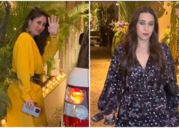 Kareena Kapoor with Karisma Kapoor, Khushi Kapoor add glamour to Sonam Kapoor’s 39th birthday bash: What they wore: કરિશ્મા કપૂર, ખુશી કપૂર સાથે કરીના કપૂરે સોનમ કપૂરના 39મા જન્મદિવસની ઉજવણીમાં ગ્લેમર ઉમેર્યું: તેમણે શું પહેર્યું