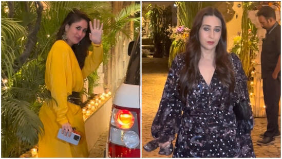 Kareena Kapoor with Karisma Kapoor, Khushi Kapoor add glamour to Sonam Kapoor’s 39th birthday bash: What they wore: કરિશ્મા કપૂર, ખુશી કપૂર સાથે કરીના કપૂરે સોનમ કપૂરના 39મા જન્મદિવસની ઉજવણીમાં ગ્લેમર ઉમેર્યું: તેમણે શું પહેર્યું