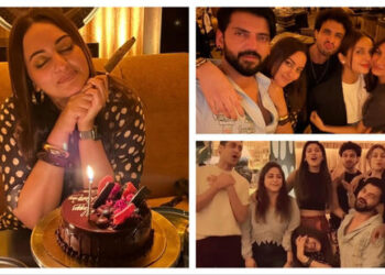 Inside Sonakshi Sinha’s 38th birthday with hubby Zaheer Iqbal, Huma Qureshi, and a misspelt cake: સોનાક્ષી સિંહાનું 38મા બર્થડે પર પતિ ઝહીર ઇકબાલ, હુમા કુરેશી  કેક સાથે સેલિબ્રેશન કર્યું