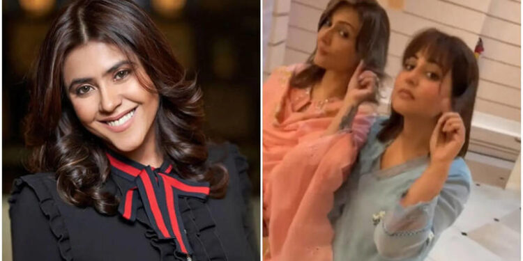 Ekta Kapoor Brings Two ‘Komolikas’ Urvashi Dholakia And Hina Khan Together In One Frame: એકતા કપૂર બે ‘કોમોલિકા’ ઉર્વશી ધોળકિયા અને હિના ખાનને એક ફ્રેમમાં એકસાથે લાવે છે