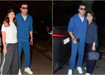 Ranbir Kapoor politely asks paps to turn off cameras while picking up daughter Raha at airport: રણબીર કપૂરે એરપોર્ટ પર દીકરી રાહા સાથે જતી વખતે ફોટોગ્રાફરને નમ્રતાથી  કેમેરા બંધ કરવાનું કહ્યું; આલિયા, નીતુ કપૂર તેની સાથે ફેમિલી હોલિડે માટે જોડાયા