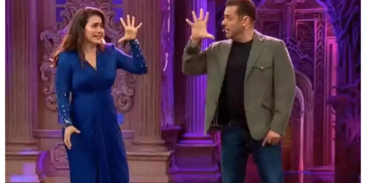 Bigg Boss 19: Kajol and Salman Khan take a dig at Ajay Devgn’s dancing skills: બિગ બોસ 19: કાજોલ અને સલમાન ખાન અજય દેવગણના નૃત્ય કૌશલ્ય પર કટાક્ષ કરે છે