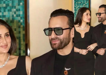 Who needs a red carpet? Kareena Kapoor and Saif Ali Khan prove black-on-black is always a power move: રેડ કાર્પેટ કોને જોઈએ છે? કરીના કપૂર અને સૈફ અલી ખાને સાબિત કર્યું કે બ્લેક રંગ હંમેશા પાવરફૂલ હોય છે