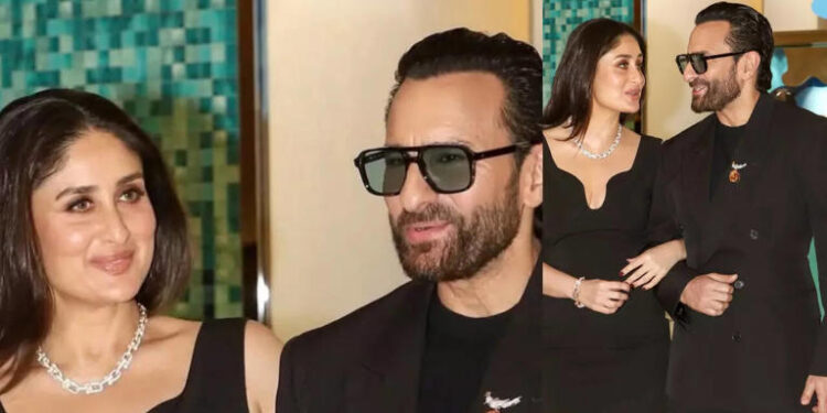 Who needs a red carpet? Kareena Kapoor and Saif Ali Khan prove black-on-black is always a power move: રેડ કાર્પેટ કોને જોઈએ છે? કરીના કપૂર અને સૈફ અલી ખાને સાબિત કર્યું કે બ્લેક રંગ હંમેશા પાવરફૂલ હોય છે
