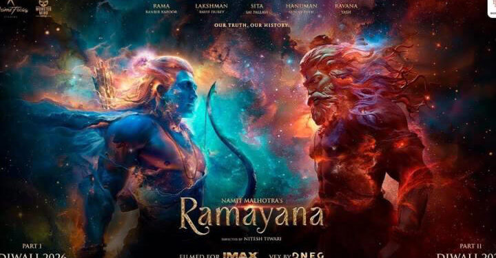 Ramayana first look: Ranbir Kapoor, Yash, Sai Pallavi and Sunny Deol’s character looks to be unveiled on April 2: રામાયણનો ફર્સ્ટ લૂક: રણબીર કપૂર, યશ, સાઈ પલ્લવી અને સની દેઓલના પાત્રનો લૂક 2 એપ્રિલે રજૂ થશે