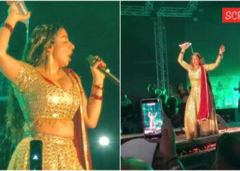 Jasmine Sandlas faces backlash for lip-syncing, pouring water on herself during Ahmedabad concert: ‘Fake’:અમદાવાદ કોન્સર્ટ દરમિયાન લિપ-સિંકિંગ અને પોતાના પર પાણી રેડવા બદલ જાસ્મીન સેન્ડલાસની ટીકા: ‘ફેક’