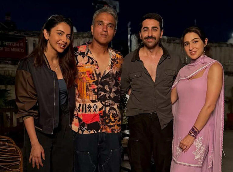 Sara Ali Khan shares adorable BTS moments from the sets of Pati Patni Aur Woh 2: સારા અલી ખાને પતી પત્નિ ઔર વો 2 ના સેટ પરથી  BTS પળો શેર કરી છે