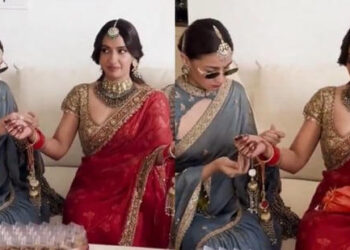 Alia Bhatt on BFF duty as she helps Akansha Ranjan Kapoor tie kaleeras before wedding with Sharan Sharma: શરણ શર્મા સાથે લગ્ન પહેલા આકાંક્ષા રંજન કપૂરને કલીરા બાંધવામાં મદદ કરતી આલિયા ભટ્ટ
