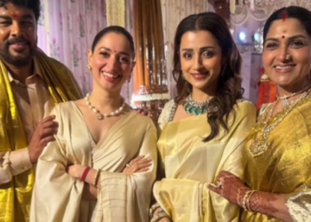 Trisha Krishnan is ‘continuing to cope with wedding withdrawals’; posts unseen photo from Kushboo Sundar’s daughter’s celebration: ત્રિશા ક્રિષ્નન હજુ પણ ‘લગ્નના હેંગઓવરમાંથી બહાર નથી આવી શકી’; ખુશ્બૂ સુંદરની દીકરીના લગ્નના અનસીન ફોટો શેર કર્યા