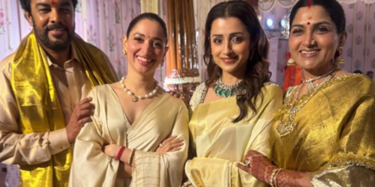 Trisha Krishnan is ‘continuing to cope with wedding withdrawals’; posts unseen photo from Kushboo Sundar’s daughter’s celebration: ત્રિશા ક્રિષ્નન હજુ પણ ‘લગ્નના હેંગઓવરમાંથી બહાર નથી આવી શકી’; ખુશ્બૂ સુંદરની દીકરીના લગ્નના અનસીન ફોટો શેર કર્યા