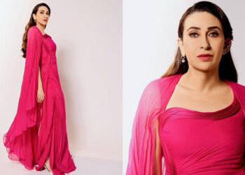 Karisma Kapoor channels ‘Gulabi vibes’ in a stunning Gaurav Gupta gown: કરિશ્મા કપૂરે ગૌરવ ગુપ્તાના શાનદાર ગાઉનમાં ‘ગુલાબી વાઇબ્સ’ આપ્યા