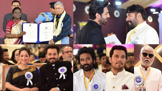 National Film Awards: Kartik Aaryan, Mammootty, Yami Gautam Dhar, Dhanush and Randeep Hooda, Anant Nag bag top honours: રાષ્ટ્રીય ફિલ્મ પુરસ્કાર: કાર્તિક આર્યન, મમ્મુટી, યામી ગૌતમ ધર, ધનુષ, રણદીપ હૂડા અને અનંત નાગે મેળવ્યા ટોચના સન્માન