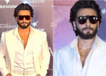 Ranveer Singh makes first appearance after 2nd baby’s birth, arrives at premiere of Aneet Padda’s Hunkkaar: બીજા બાળકના જન્મ બાદ રણવીર સિંહની પ્રથમ જાહેરમાં હાજરી, અનીત પદ્દાની વેબ સિરીઝ ‘હુંકાર’ના પ્રીમિયરમાં પહોંચ્યા