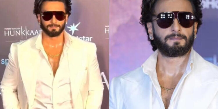 Ranveer Singh makes first appearance after 2nd baby’s birth, arrives at premiere of Aneet Padda’s Hunkkaar: બીજા બાળકના જન્મ બાદ રણવીર સિંહની પ્રથમ જાહેરમાં હાજરી, અનીત પદ્દાની વેબ સિરીઝ ‘હુંકાર’ના પ્રીમિયરમાં પહોંચ્યા