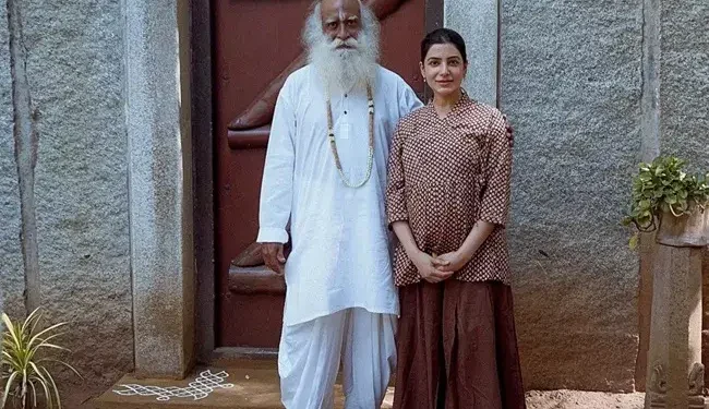 Samantha visits Sadhguru’s Isha Foundation ahead of motherhood: માતૃત્વ પહેલાં સામંથાએ સદગુરૂના ઈશા ફાઉન્ડેશનની મુલાકાત લીધી